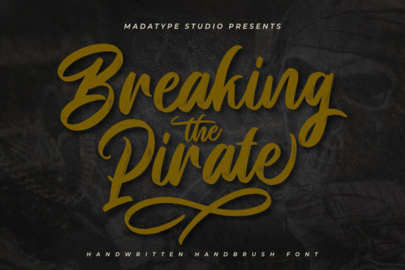 Breaking Pirate: A Brushed Script for Sophisticated Branding