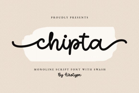 Chipta: The Smooth Monoline Script for Modern Branding
