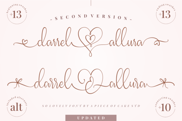 Darrel Allura Second: A Script Font for Modern Elegance