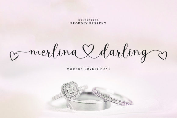 Merlina Darling: Crafting Elegance with a Modern Calligraphy Script