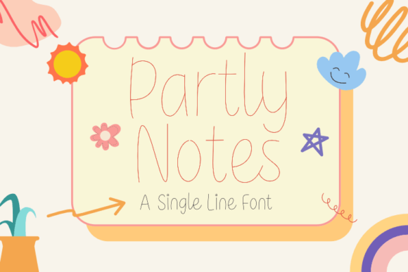 Partly Notes: The Single-Line Script for Modern Brands