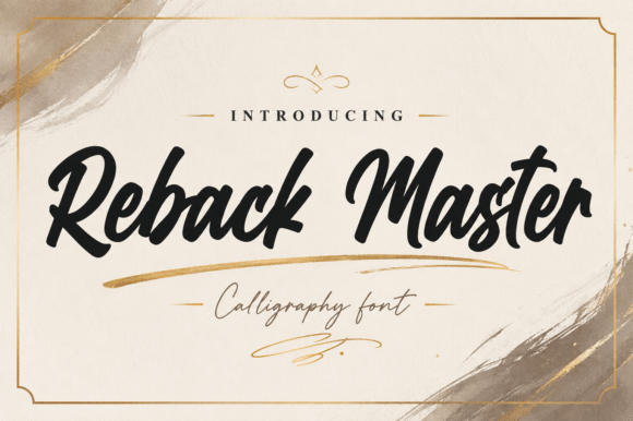 Reback Master: Bold Brush Script for Impactful Branding