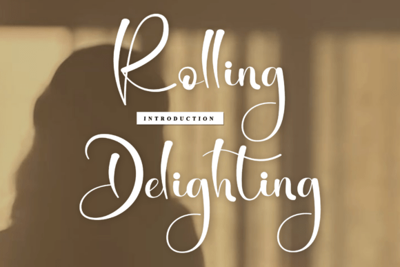 Rolling Delighting: A Script Font for Artisan Branding