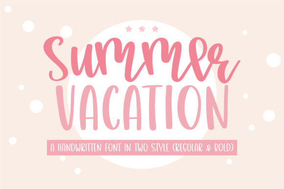Summer Vacation: A Script Font for Authentic Brand Stories